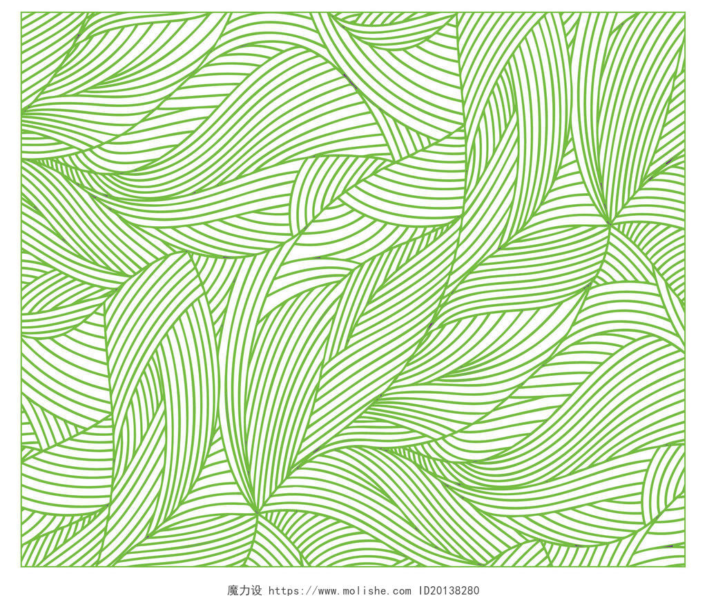 绿色树叶纹理底纹素材